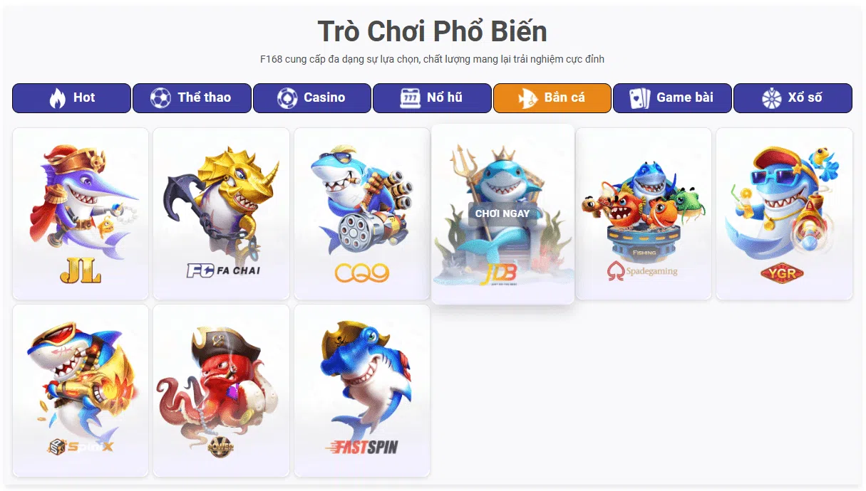 Sảnh FC siêu nhiều game hay